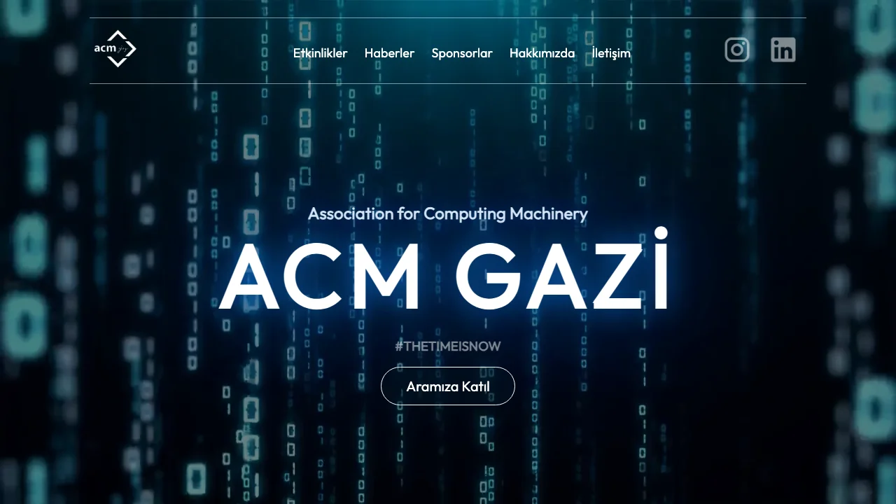 Screenshot of ACM Gazi