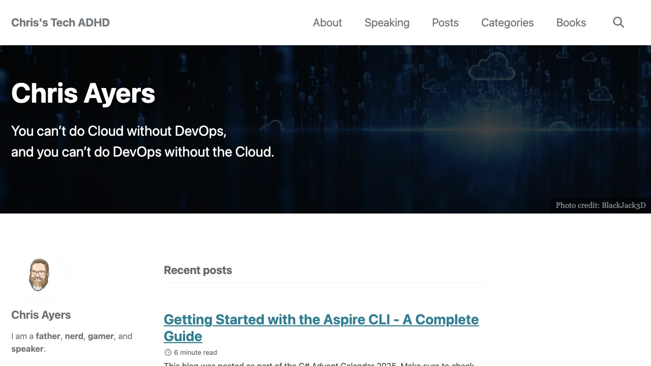 Screenshot of Chris’s Tech ADHD