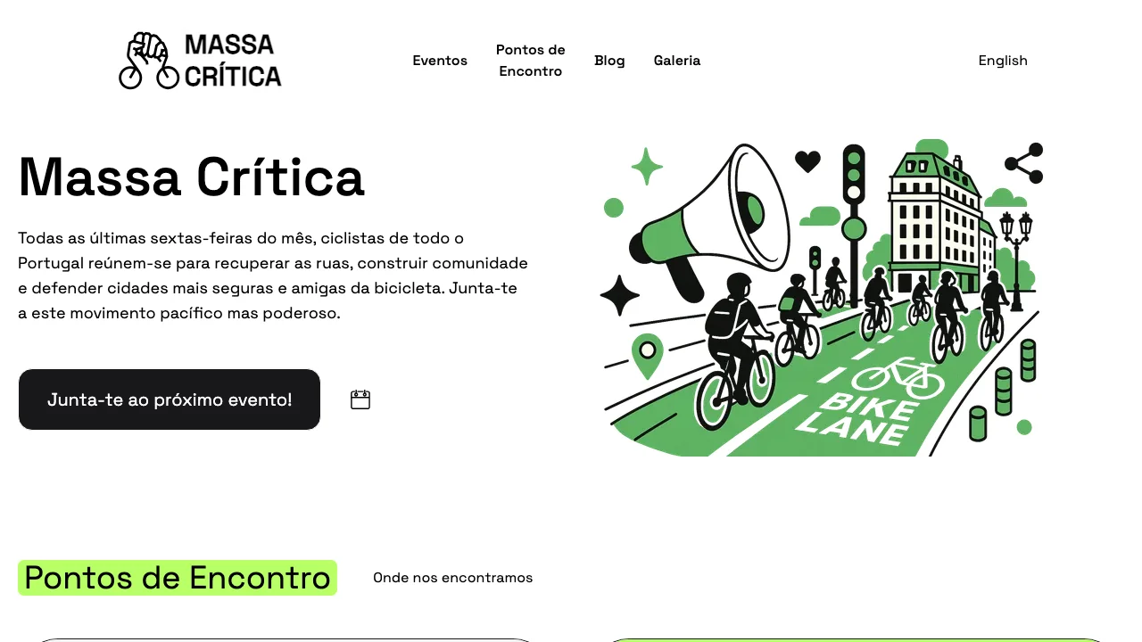 Screenshot of Massa CrĂtica Portugal