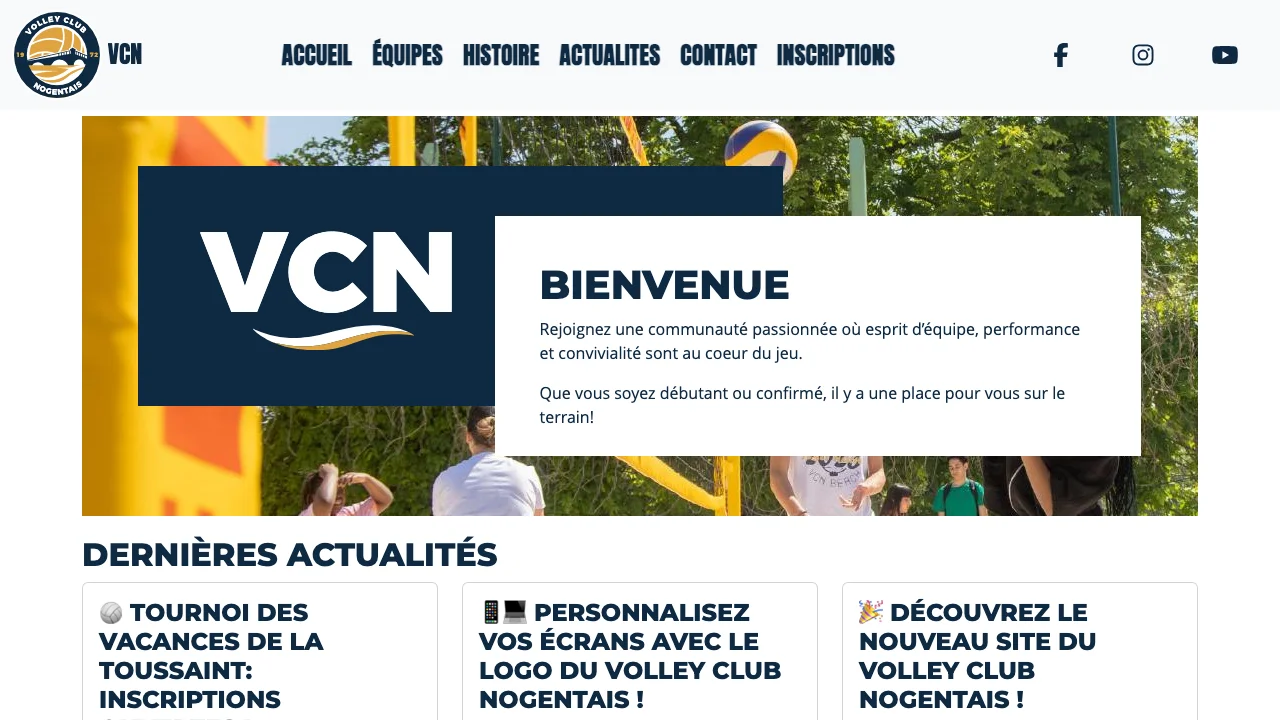 Screenshot of Volley Club Nogentais