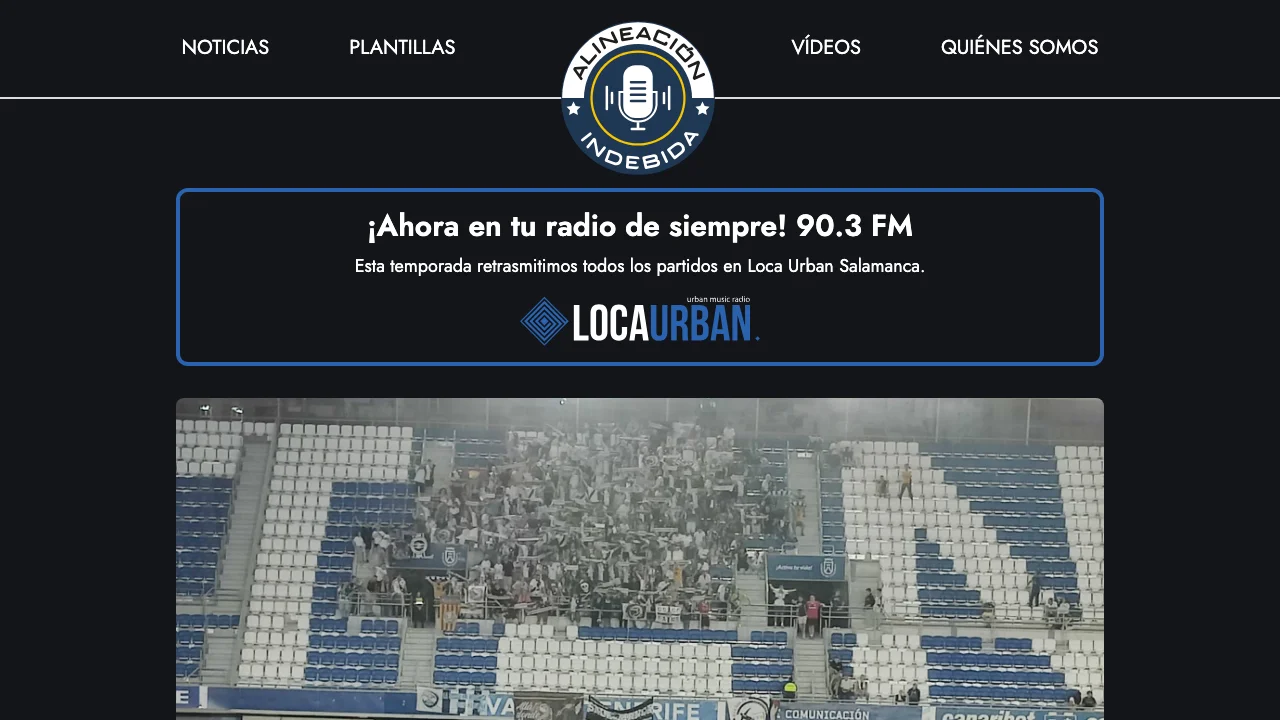 Screenshot of AlineaciĂłn indebida